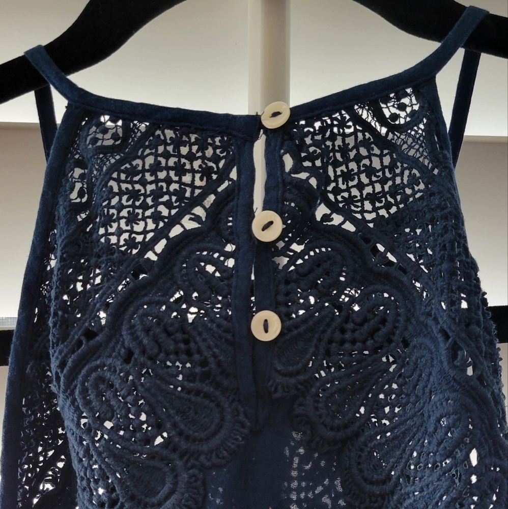 FREE PEOPLE Shea Printed Paisley Hivh Neck Slip Dress, Size XS - Picture 5 of 14